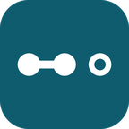 Trace Gap logo: two linked nodes and one unlinked